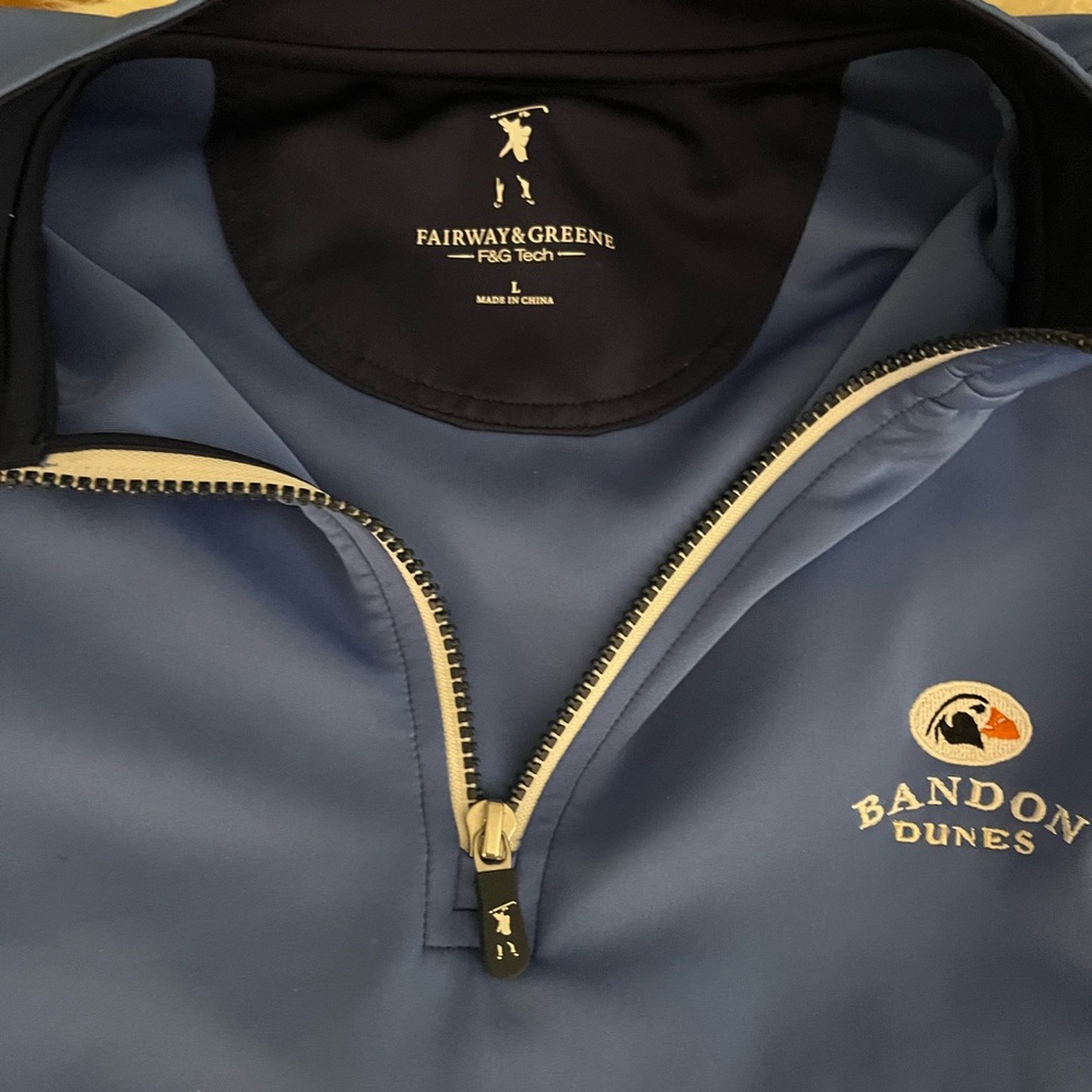 Fairway & Greene Navy Quarter-Zip Pullover